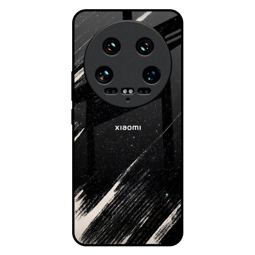 Durable Protection Layer Light Structure Galaxy Art Glass Case for Mi 14 Ultra 5G
