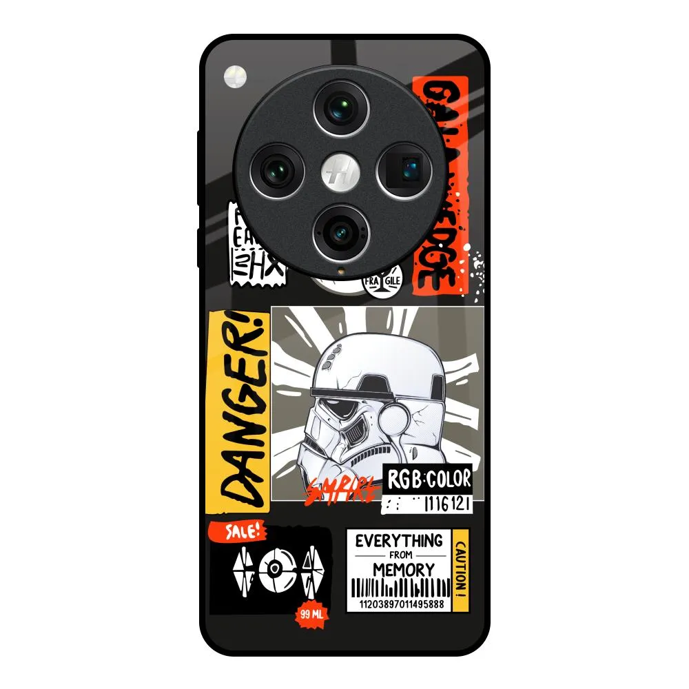 Classic Style Raised Bezels Galaxy Edge Glass Case for Oppo Find x8 Pro