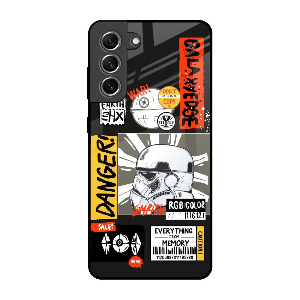 Galaxy Edge Glass Case for Samsung Galaxy S21 FE 5G Minimal Edge Design Sleek Detail