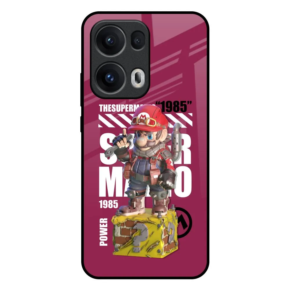 Gangster Hero Glass Case for Oppo Reno13 Pro 5G Stylish Detail Layer Compact Frame