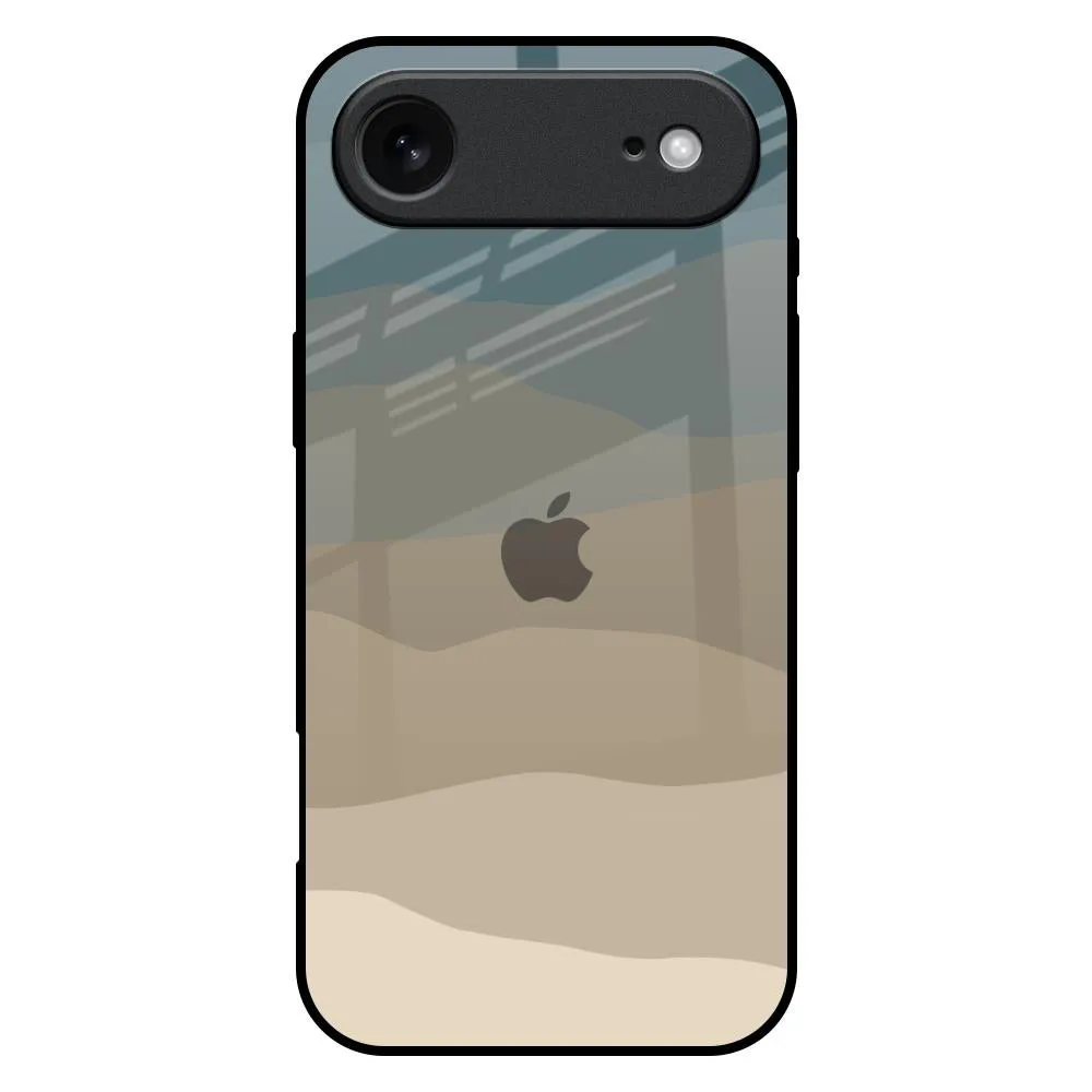 Abstract Mountain Pattern Glass Case for iPhone 17 Air Functional Design