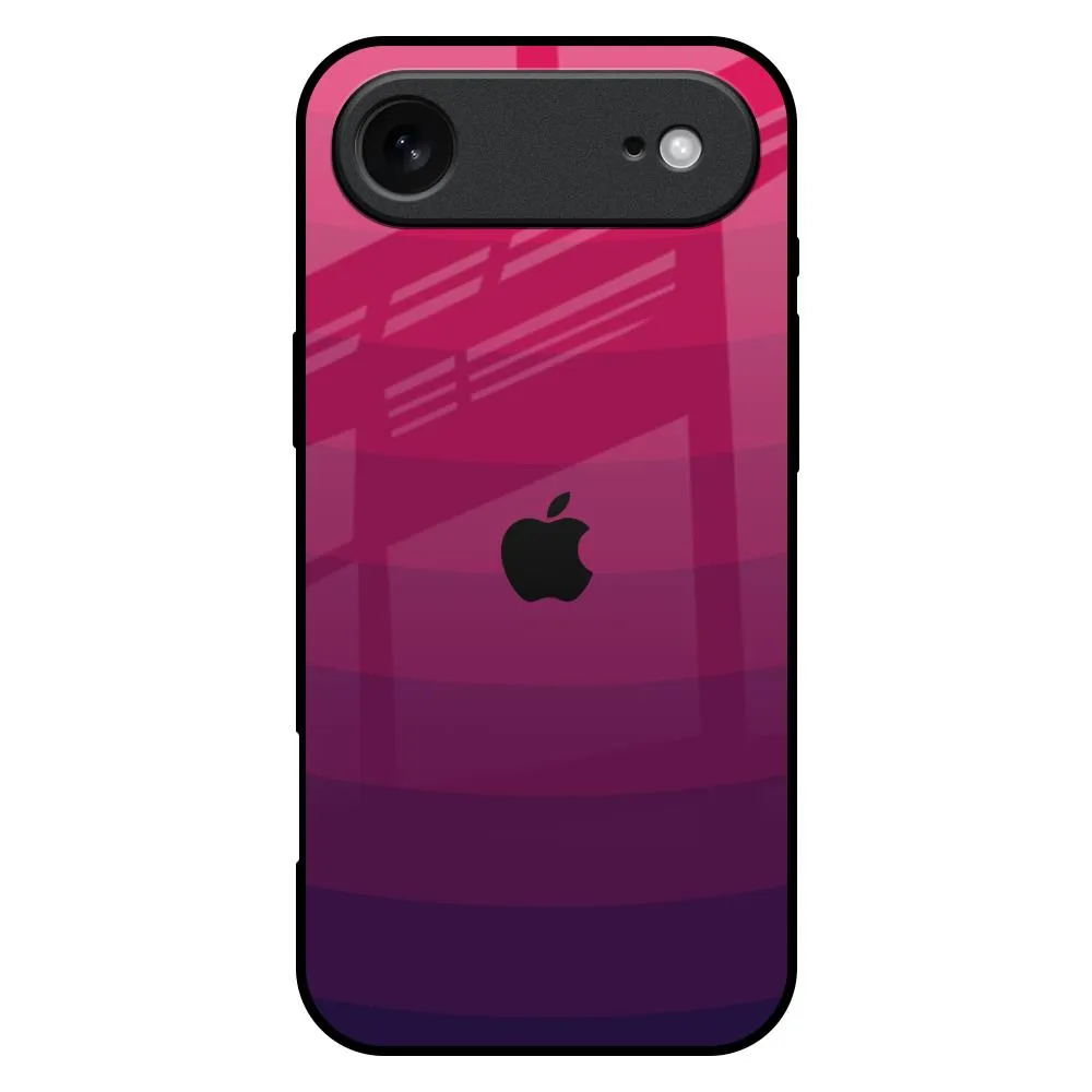 Wavy Pink Pattern Glass Case for iPhone 17 Air Grip Safe simple design
