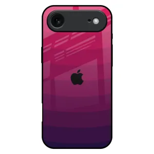 Wavy Pink Pattern Glass Case for iPhone 17 Air Grip Safe simple design