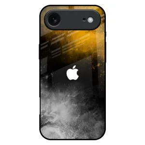Gold Gradient Glass Case for iPhone 17 Air Printed Artwork Rugged Finish