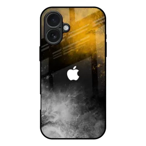 Gold Gradient Glass Case for iPhone 17 metal frame