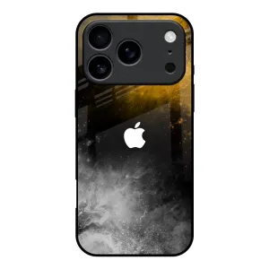 Gold Gradient Glass Case for iPhone 17 Pro Simple Finish Color Gradient