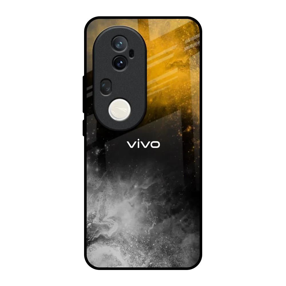 Smooth Feel Surface Gold Gradient Glass Case for Vivo T4 Ultra 5G