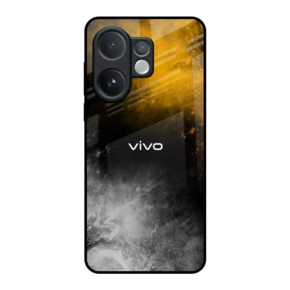 Flexible Design Subtle Touch Gold Gradient Glass Case for Vivo V60 5G