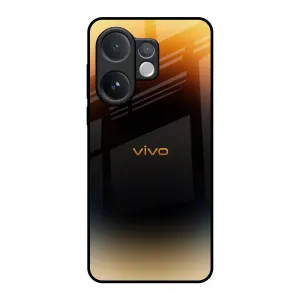 Grainy Yellow Glass Case for Vivo V60 5G Minimal Surface Luxury Detail