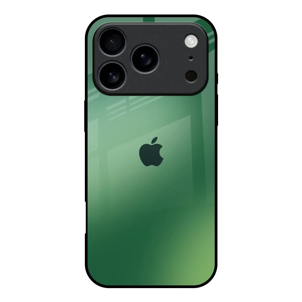 Green Grunge Texture Glass Case for iPhone 17 Pro Matte Texture Surface Smooth Craft