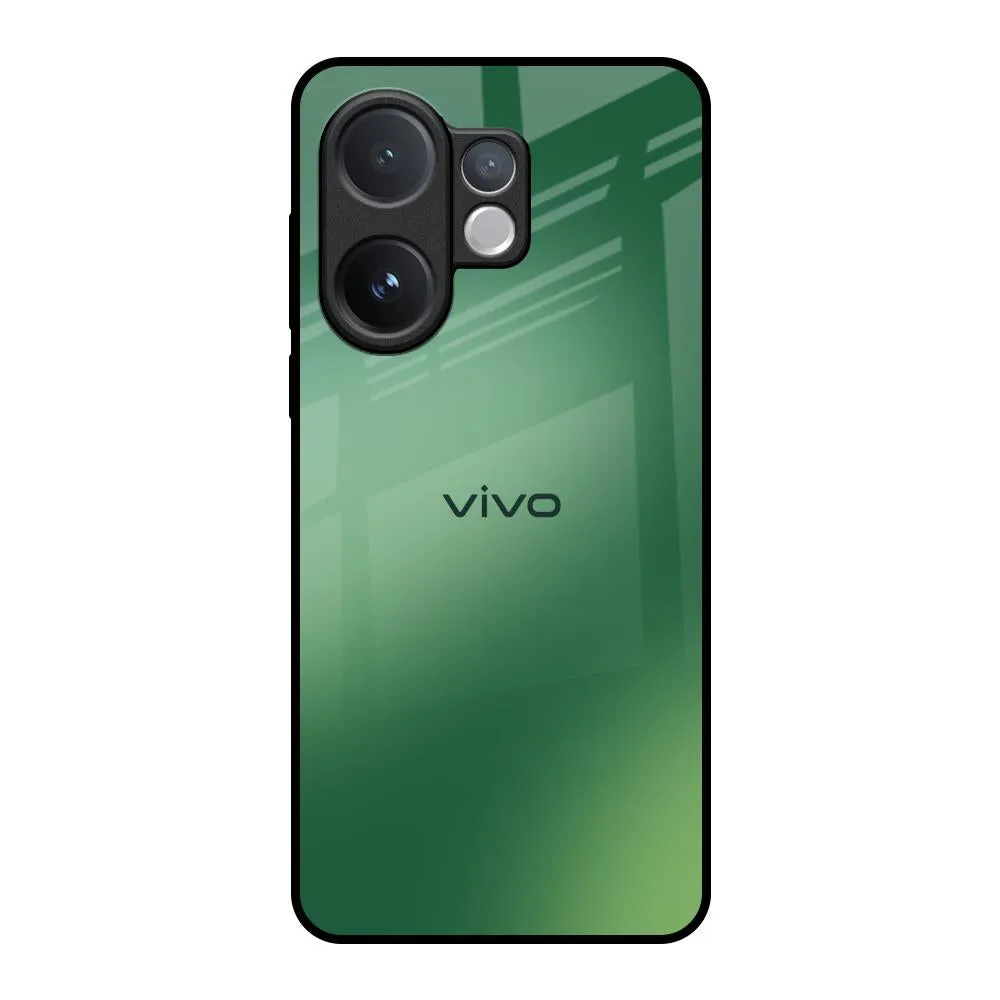 Minimal Form Light Design Green Grunge Texture Glass Case for Vivo V60 5G