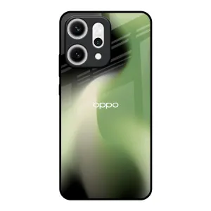 Vibrant Colors Green Tornado Glass Case for Oppo Reno14 5G