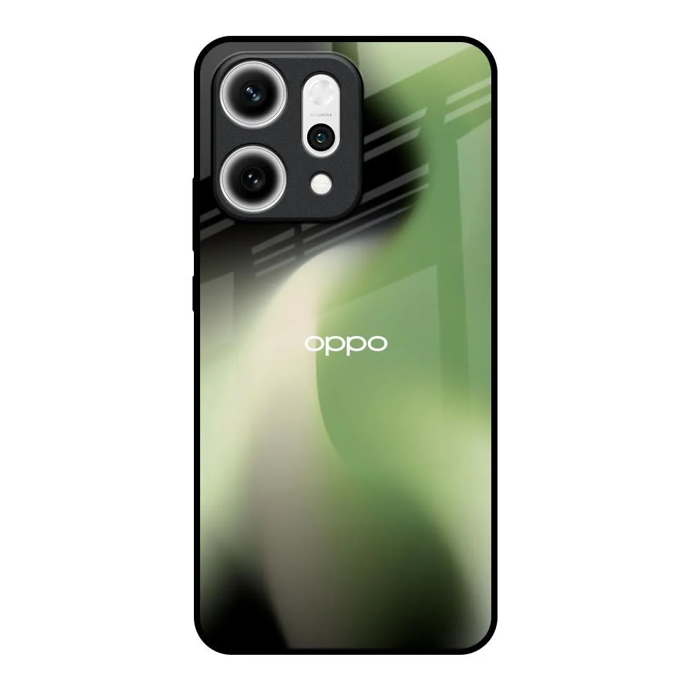 Vibrant Colors Green Tornado Glass Case for Oppo Reno14 5G
