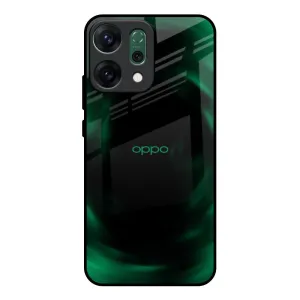 Strong material Green Well Glass Case for Oppo Reno14 Pro 5G