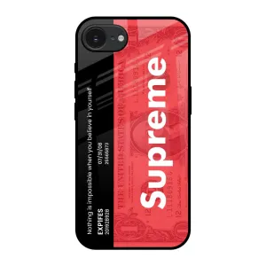 Supreme Ticket Glass Case for Apple iPhone 16e Refined Craftsmanship