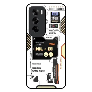 Tech Display Glass Case for Oppo Reno 12 5G Polished Finish Texture Scratch Barrier