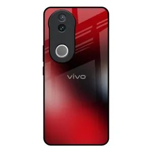 Red Garnet Glass Case for IQOO Z10R 5G Stylish Finish Lightweight Protection