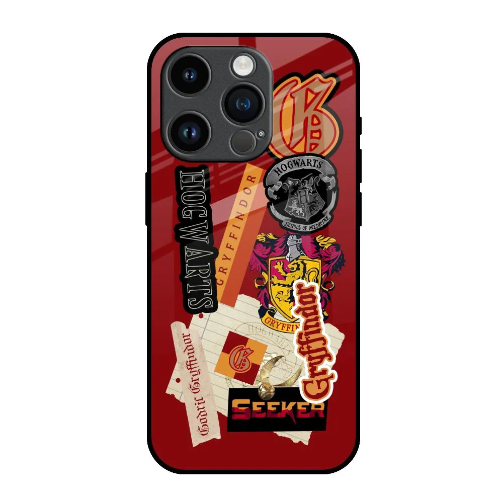 Gryffindor Glass Case for iPhone 14 Pro Fashion Choice
