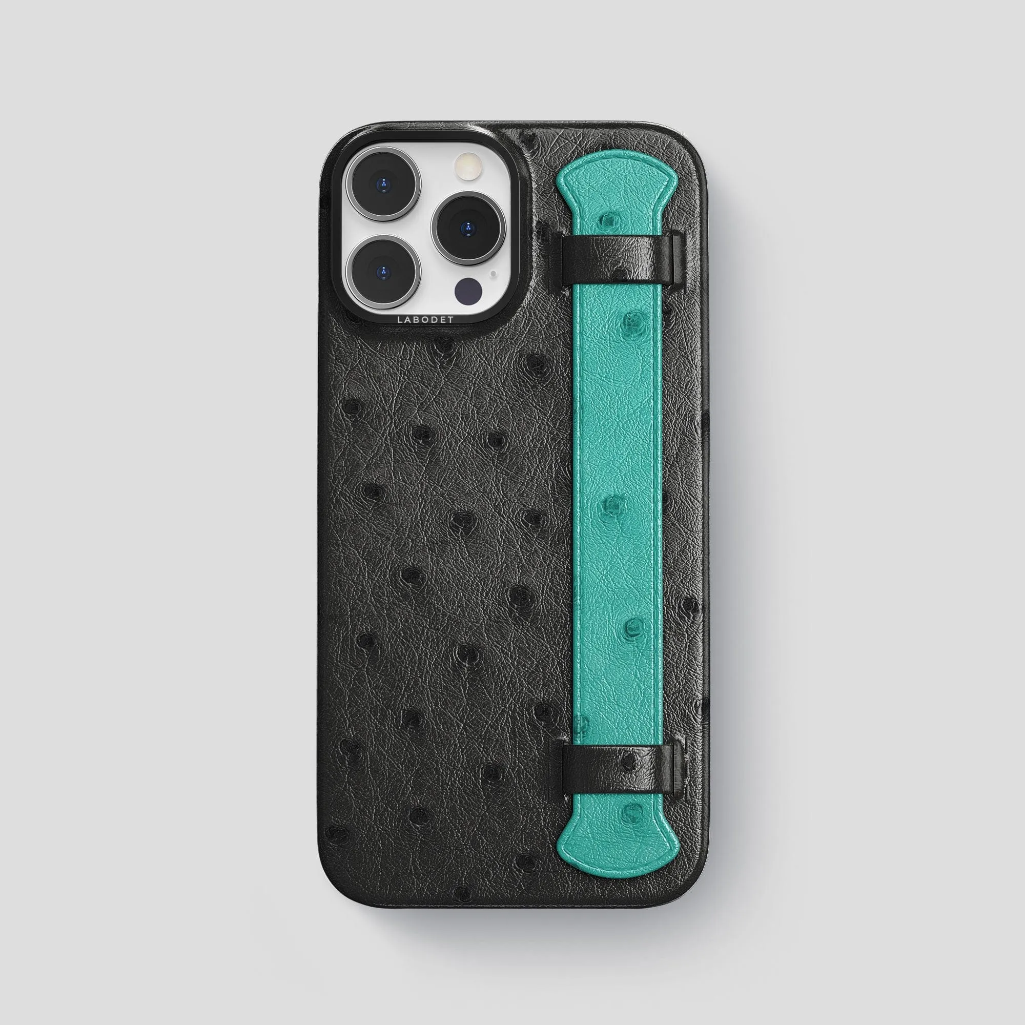 Comfort Shape Creative Texture Handle Case Color?? For iPhone 15 Pro Max In Ostrich