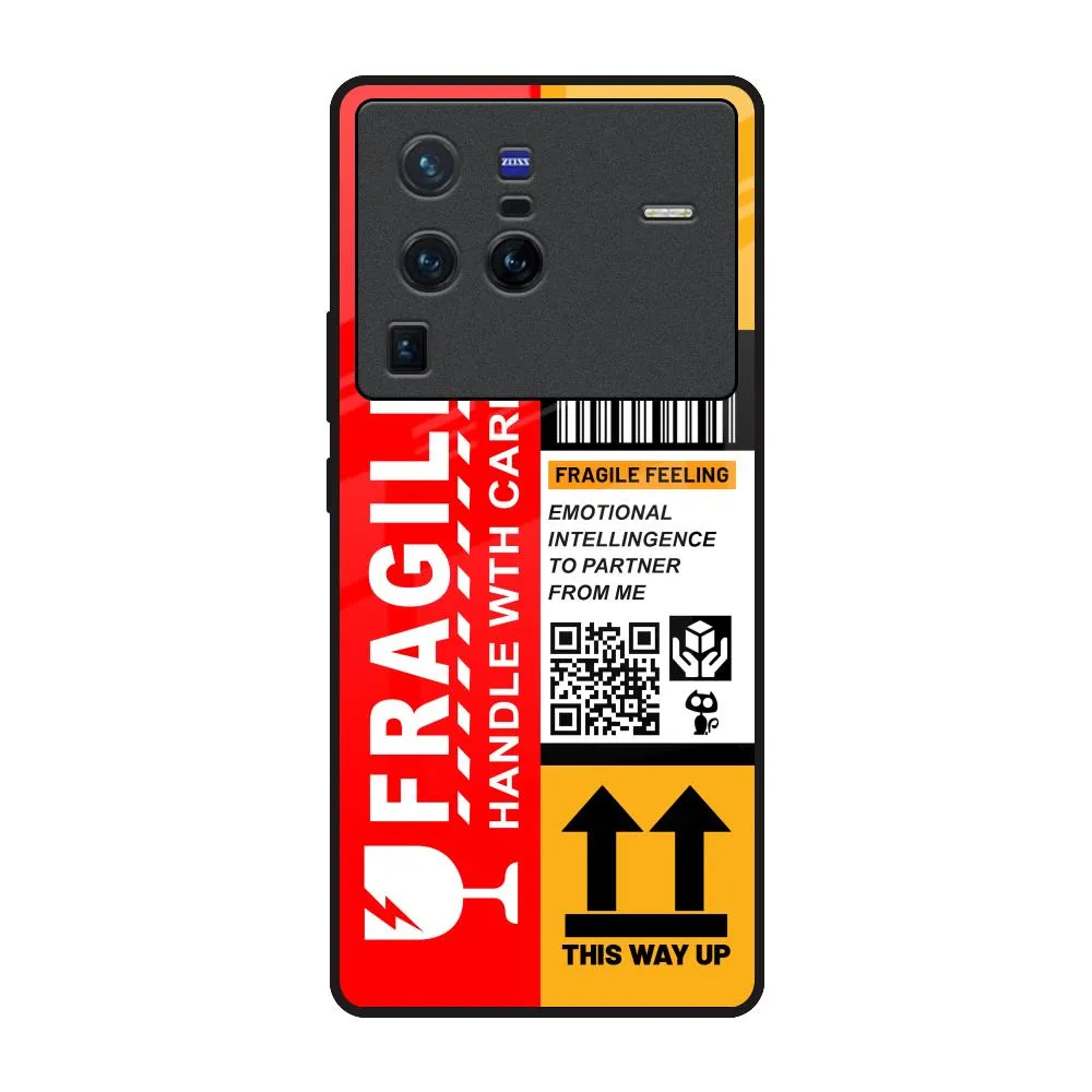 Tough Frame Handle With Care Glass Case for Vivo X80 Pro 5G