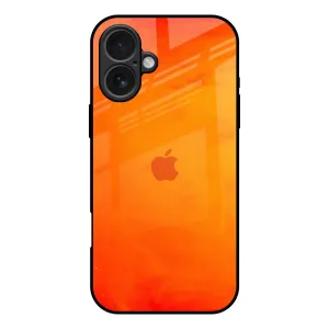 Colorful option Tangy Orange Glass Case for iPhone 17