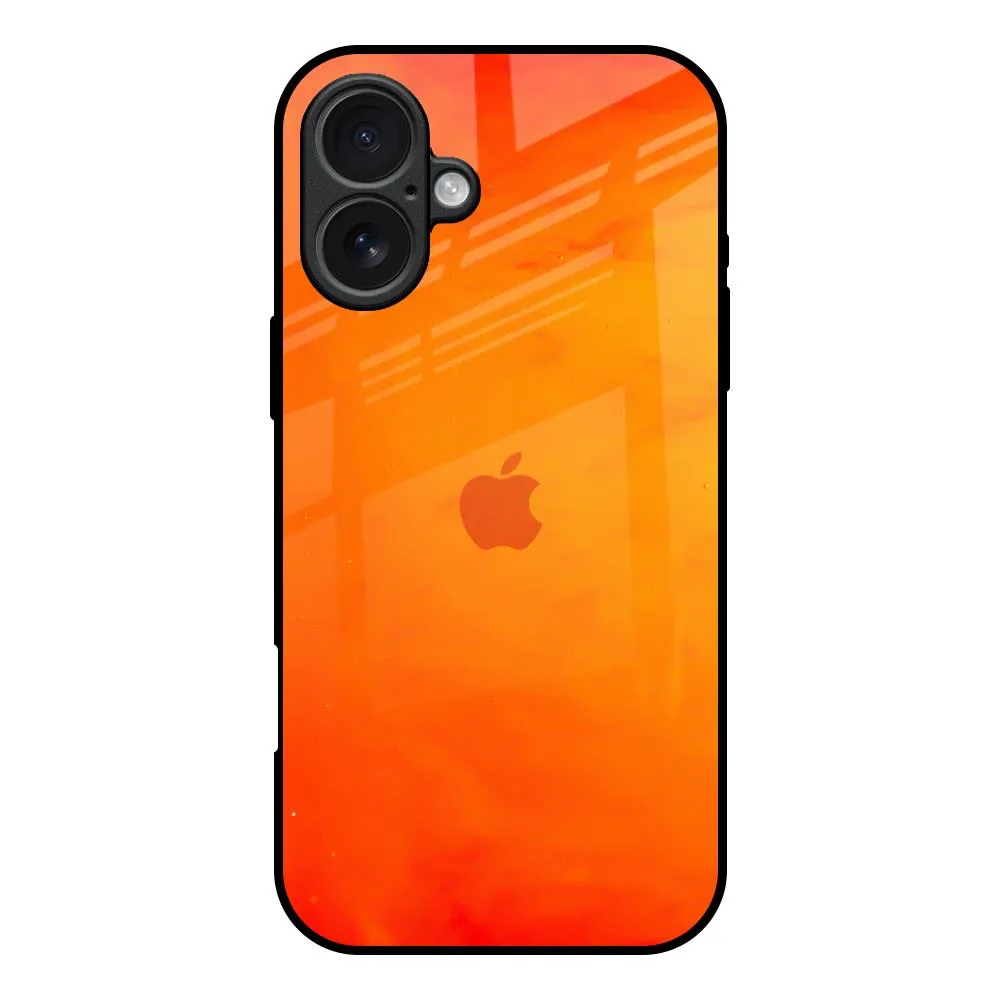 Colorful option Tangy Orange Glass Case for iPhone 17