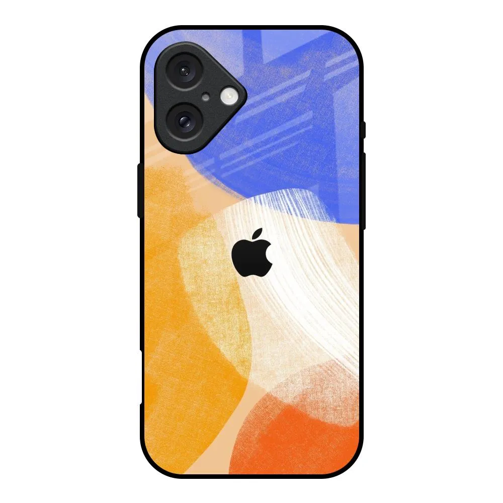 Heat resistant Casual Wear Creative Canvas Glass Case for iPhone 16