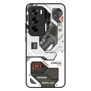 Explore Circuit Glass Case for Oppo Reno 12 Pro 5G Elegant Layer Texture