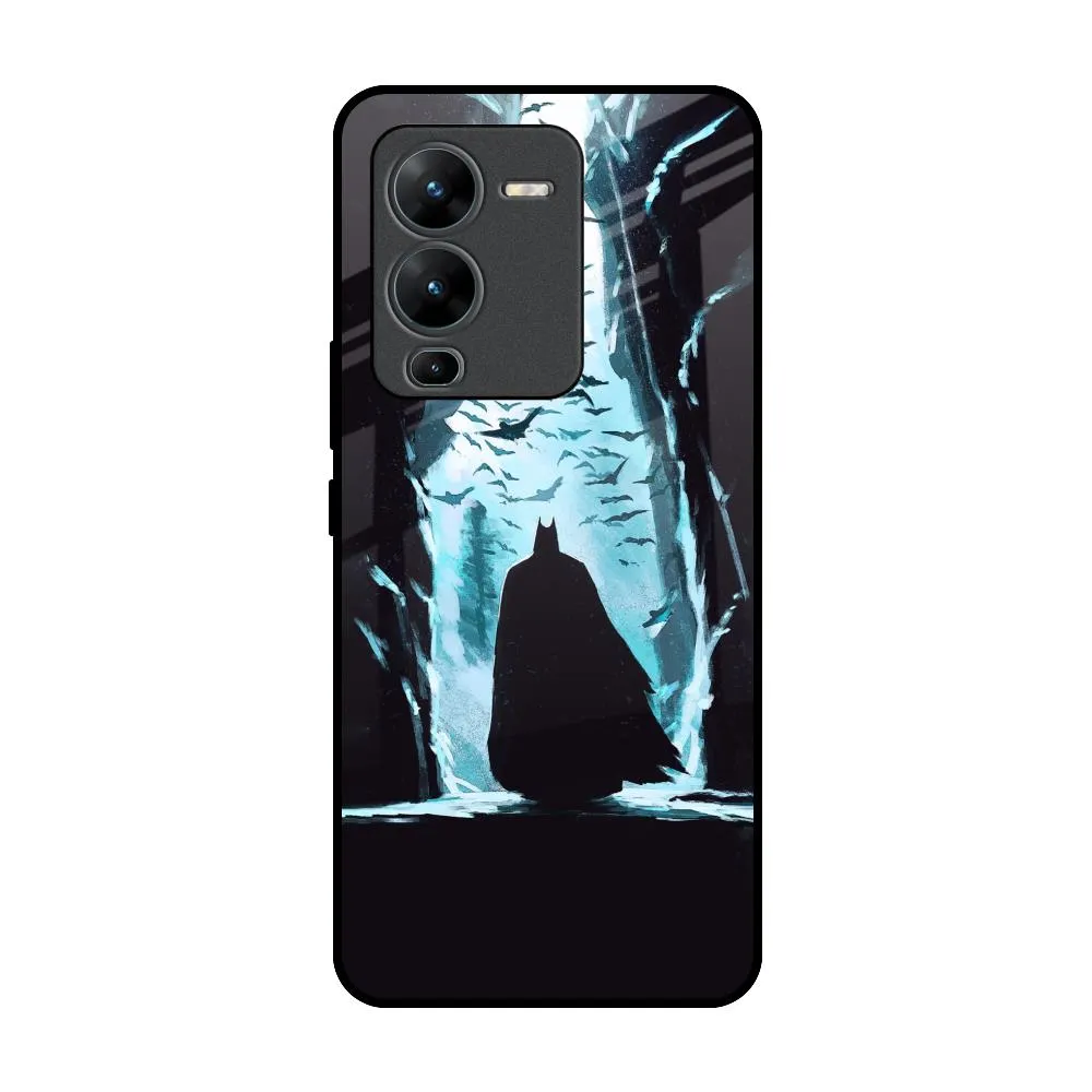 Strong material Long Lasting Dark Man In Cave Glass Case for Vivo V25 Pro