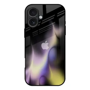 Comfort Shield Texture Premium Edge Flames Flow Glass Case for iPhone 17