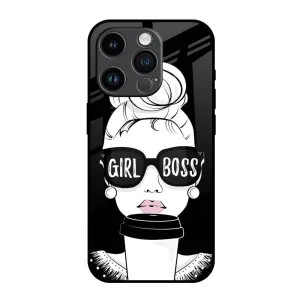 Comfort Accessory Girl Boss Glass Case For iPhone 14 Pro