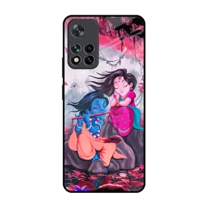 Fashion Accent Radha Krishna Art Glass Case for Mi 11i