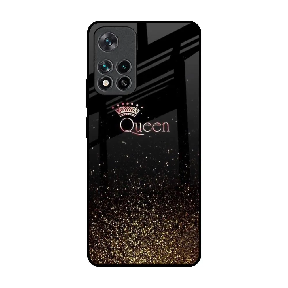 I Am The Queen Glass Case for Mi 11i Refined Texture Ultra Thin