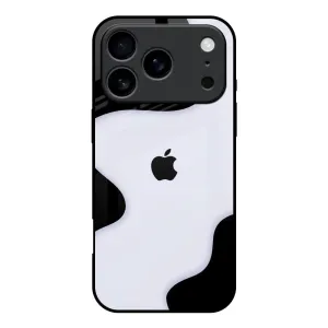 Wheat Cream Wavy Glass Case for iPhone 17 Pro Classic Frame