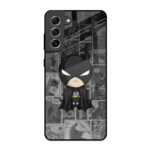Casual Texture Soft Grip Cartoon Art Glass Case for Samsung Galaxy S21 FE 5G