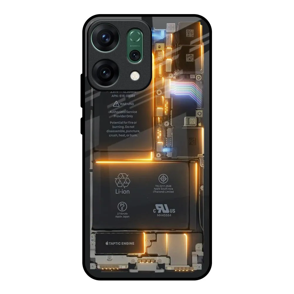 Glow Up Skeleton Glass Case for Oppo Reno14 Pro 5G Elegant Shield