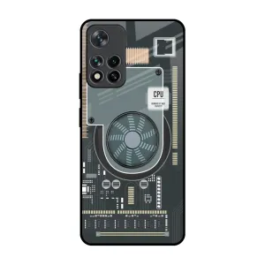 Tough Frame Motherboard Circuit Glass Case for Mi 11i