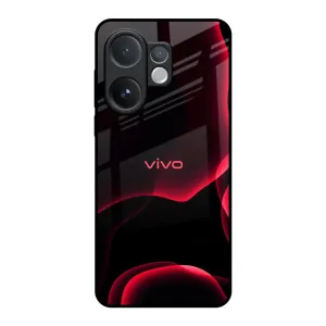 Red Thunder Glass Case for Vivo V60 5G Textured Finish