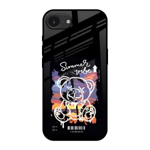 Modern Edge Soft touch layer Summer Vibe Glass Case for Apple iPhone 16e