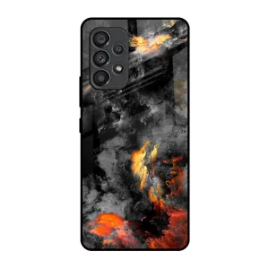 Lava Explode Glass Case for Samsung Galaxy A53 5G Durable Texture Layer