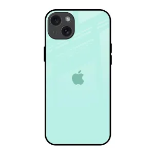 Teal Glass Case for iPhone 15 Plus Travel Accessory