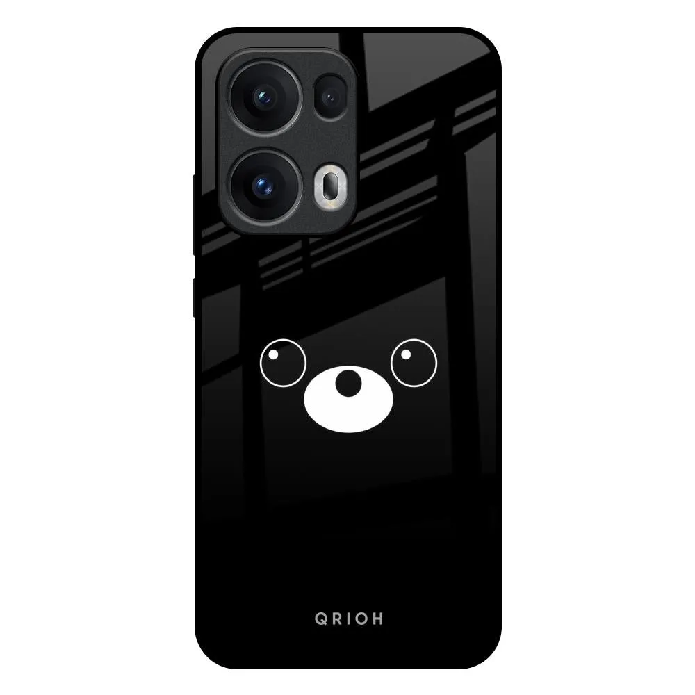 Durable Edge Cute Bear Glass Case for Oppo Reno13 Pro 5G