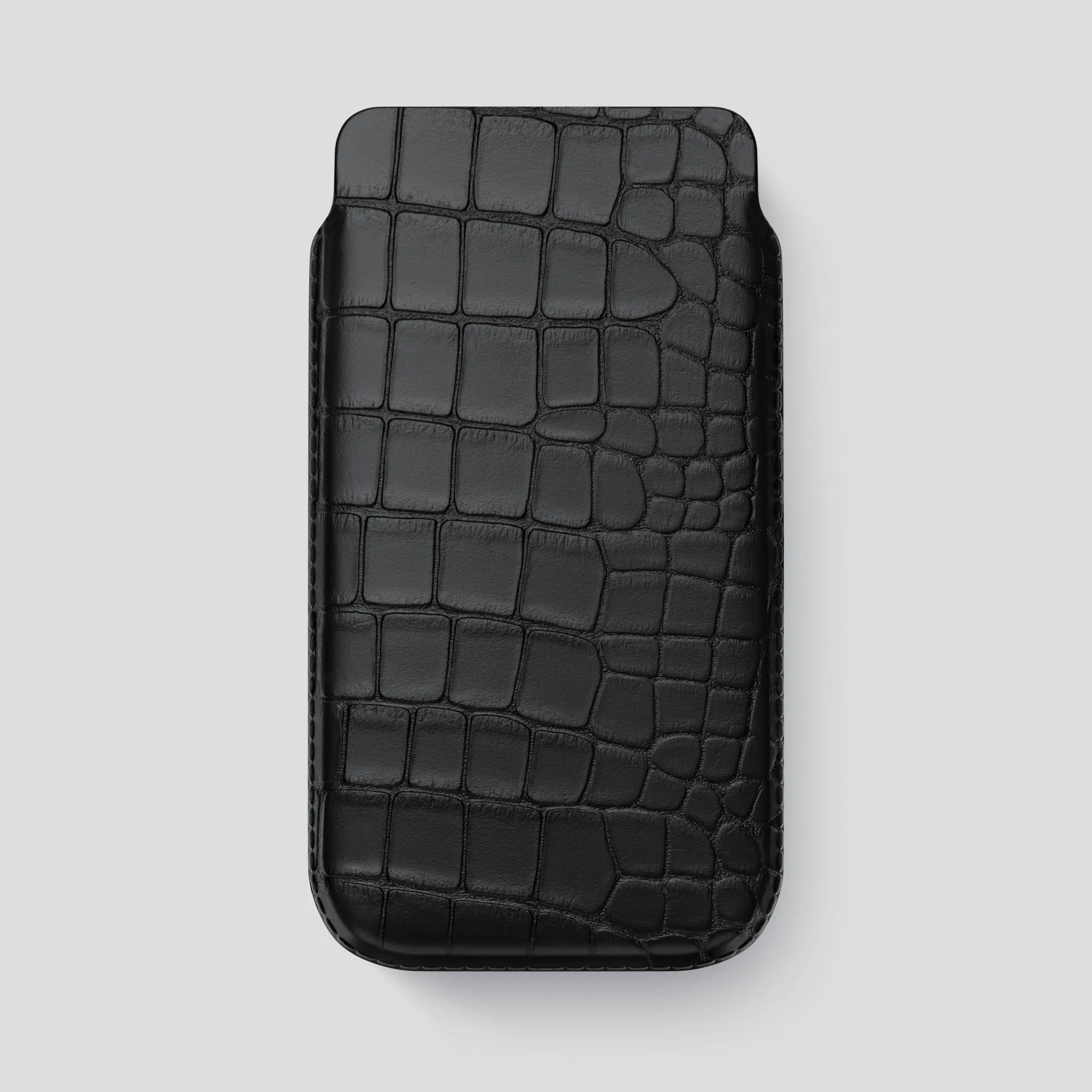 Pouch Case For iPhone 15 Pro Max In Alligator Soft Silicone Premium Feel
