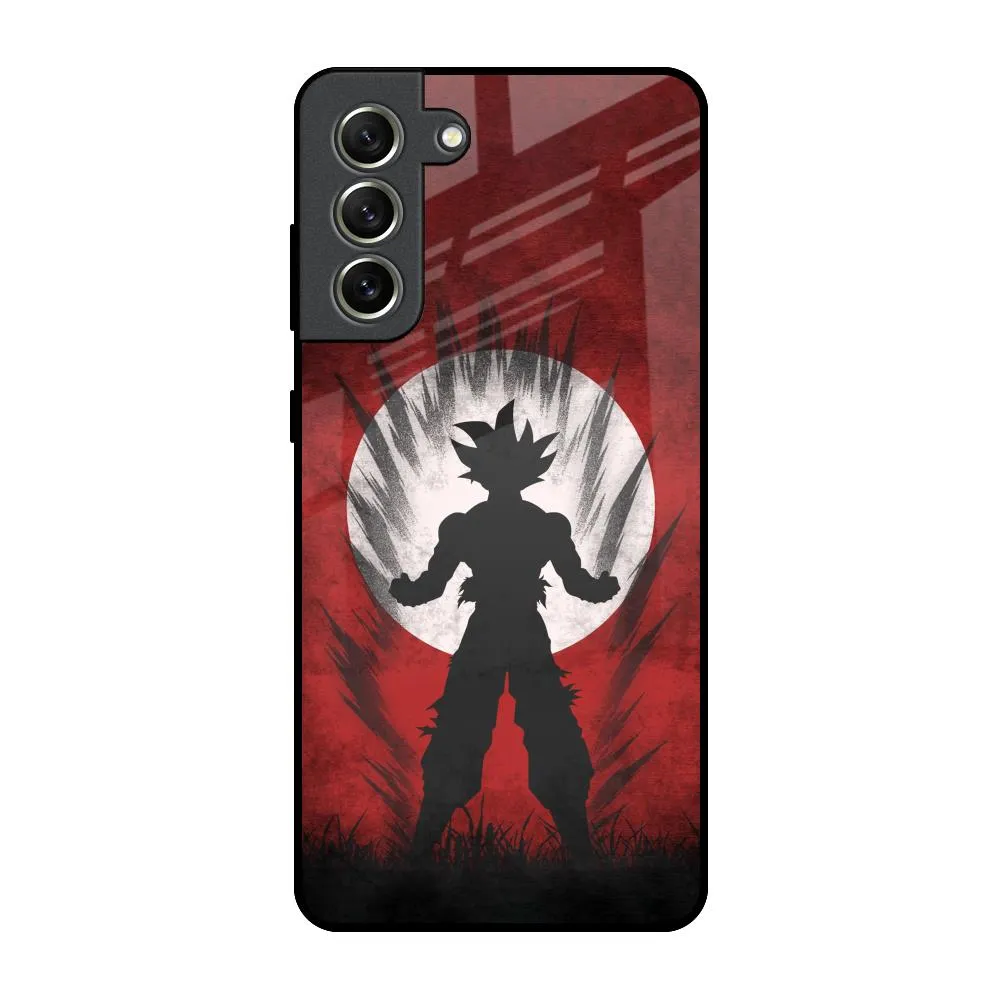 Japanese Animated Glass Case for Samsung Galaxy S21 FE 5G Hybrid Texture Design