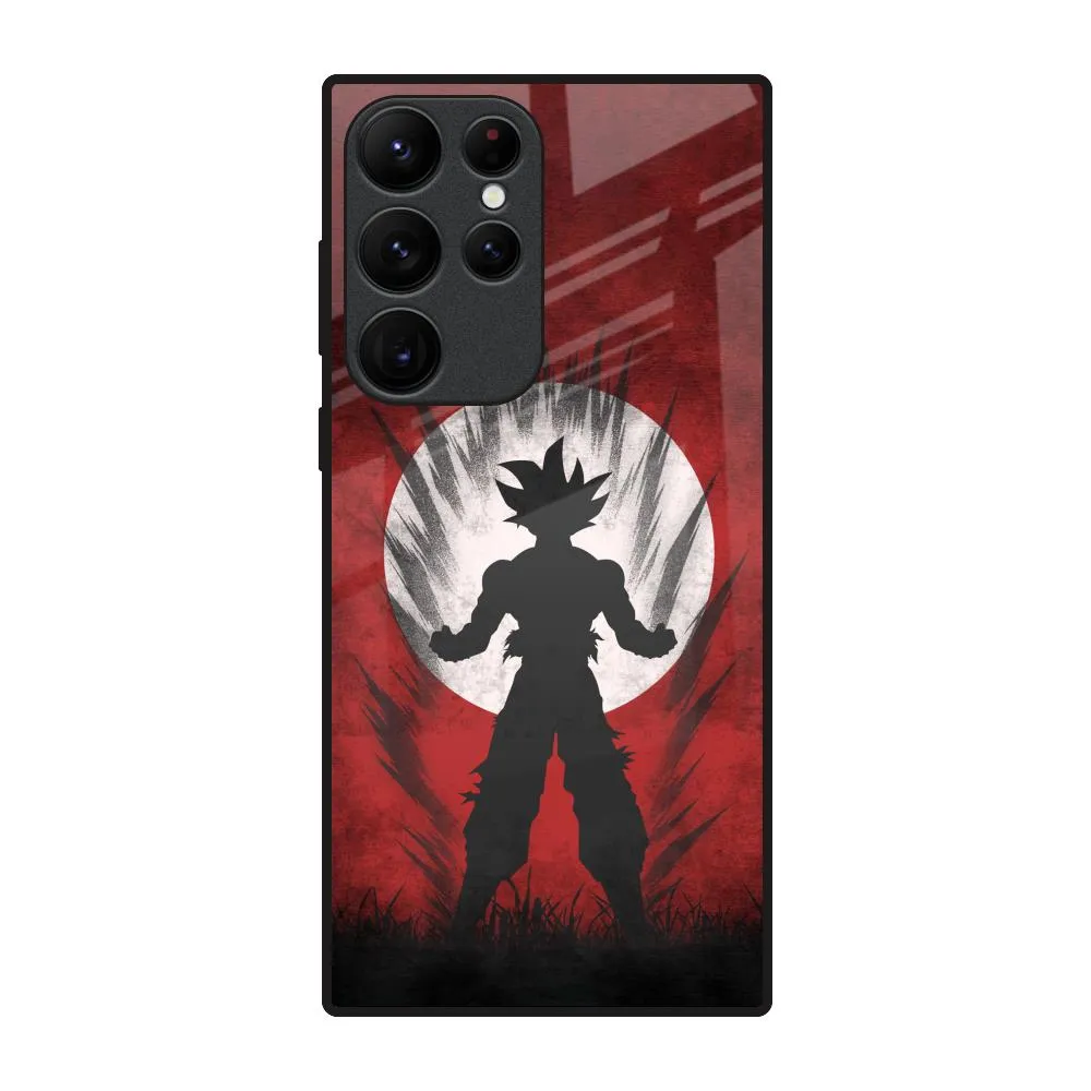 Japanese Animated Glass Case for Samsung Galaxy S22 Ultra 5G Modern Accent