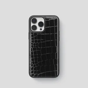 Scratchproof Surface Sleek Edge Design Sport Case For iPhone 15 Pro In Shiny Alligator