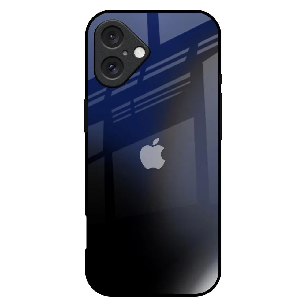 Blurry Beauty Glass Case for iPhone 16 Plus Cushioned Edge Hybrid Texture Design
