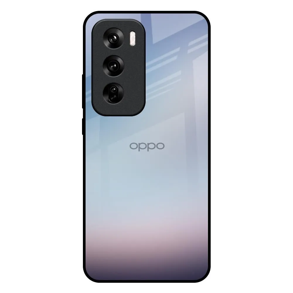 Flexible Pattern Texture Light Sky Texture Glass Case for Oppo Reno 12 Pro 5G