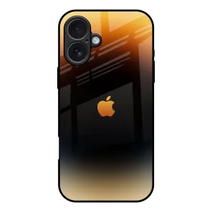 Durable Look Grainy Yellow Glass Case for iPhone 17