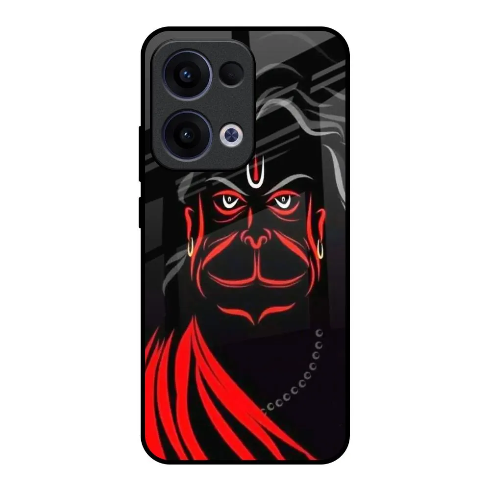 Lord Hanuman Glass Case For Oppo Reno13 5G Soft Material
